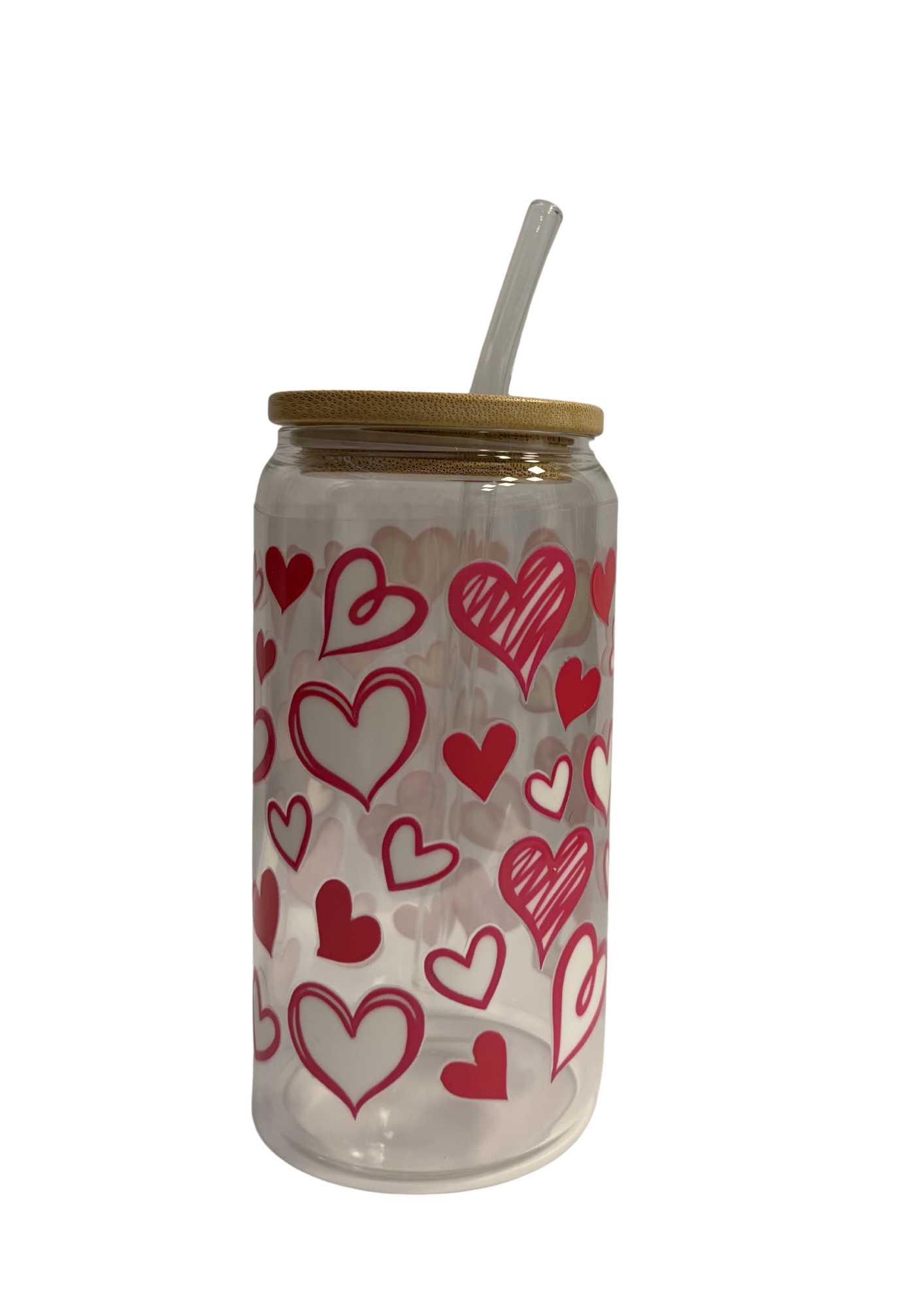 Bookish Glastumbler Hearts