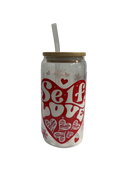 Bookish Glastumbler "Selflove"