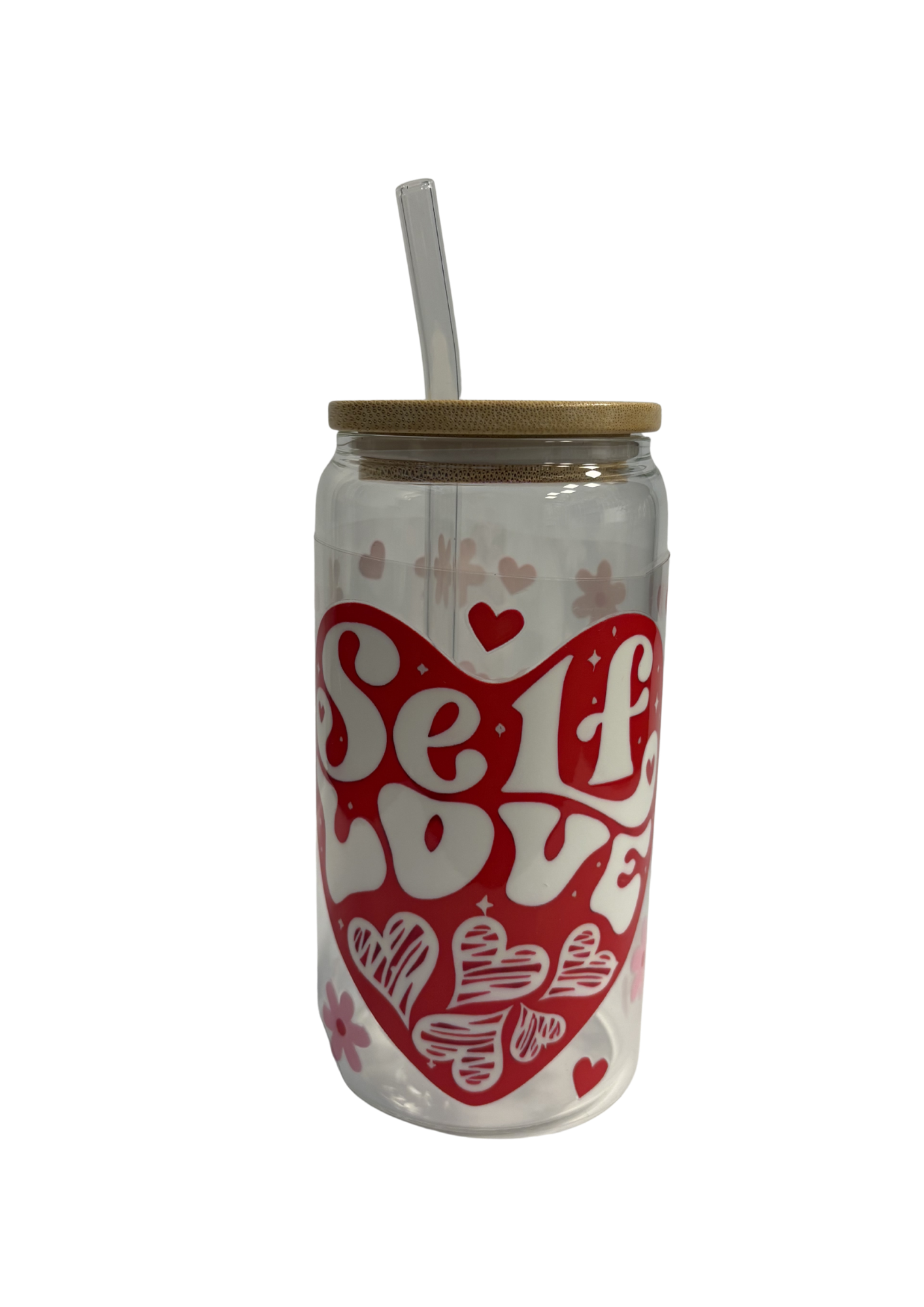 Bookish Glastumbler "Selflove"